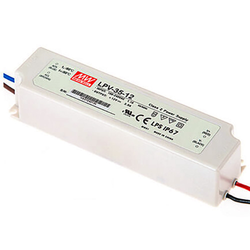 LPV-35-12 36Watt AC90~264V Input Mean Well High-efficacy Waterproof DC12V UL-Listed LED Display Lighting Power Supply LPV-35-12 36Watt AC90~264V Input Mean Well High-efficacy Waterproof DC12V UL-Listed LED Display Lighting Power Supply
